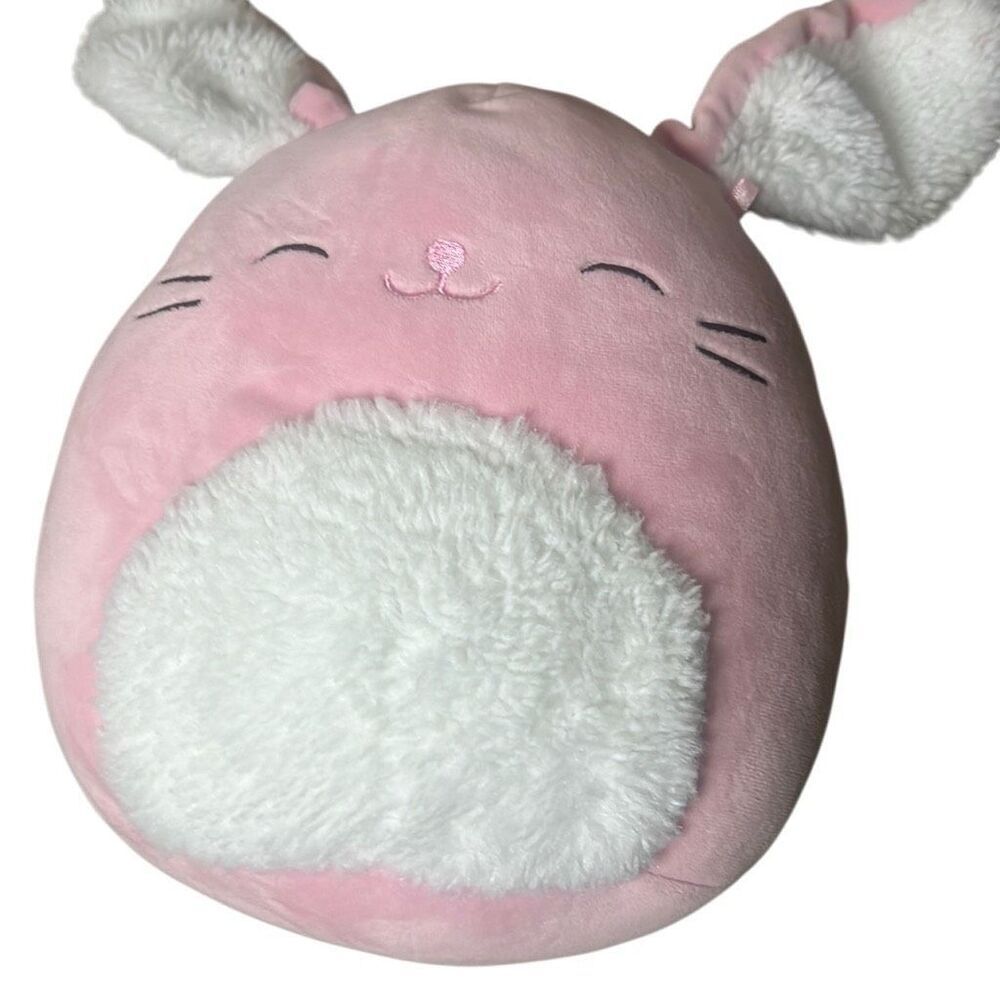 Squishmallow Bop the Bunny Plush Kids Easter Gift Rabbit Pink White Ultra Soft